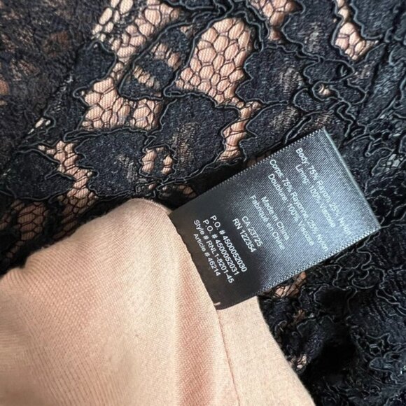 Aritzia Babaton Rafael Lace Sheath Mini Dress black size 2 - Picture 11 of 11